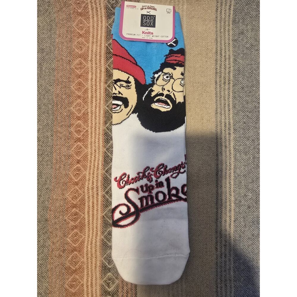 Odd SOX Cheech And Chong Socks WOMENS 5-11 RETRO UP IN SMOKE